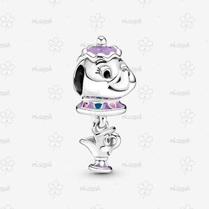 Pandora Disney Beauty and the Beast Mrs. Potts and Chip Dangle Charm